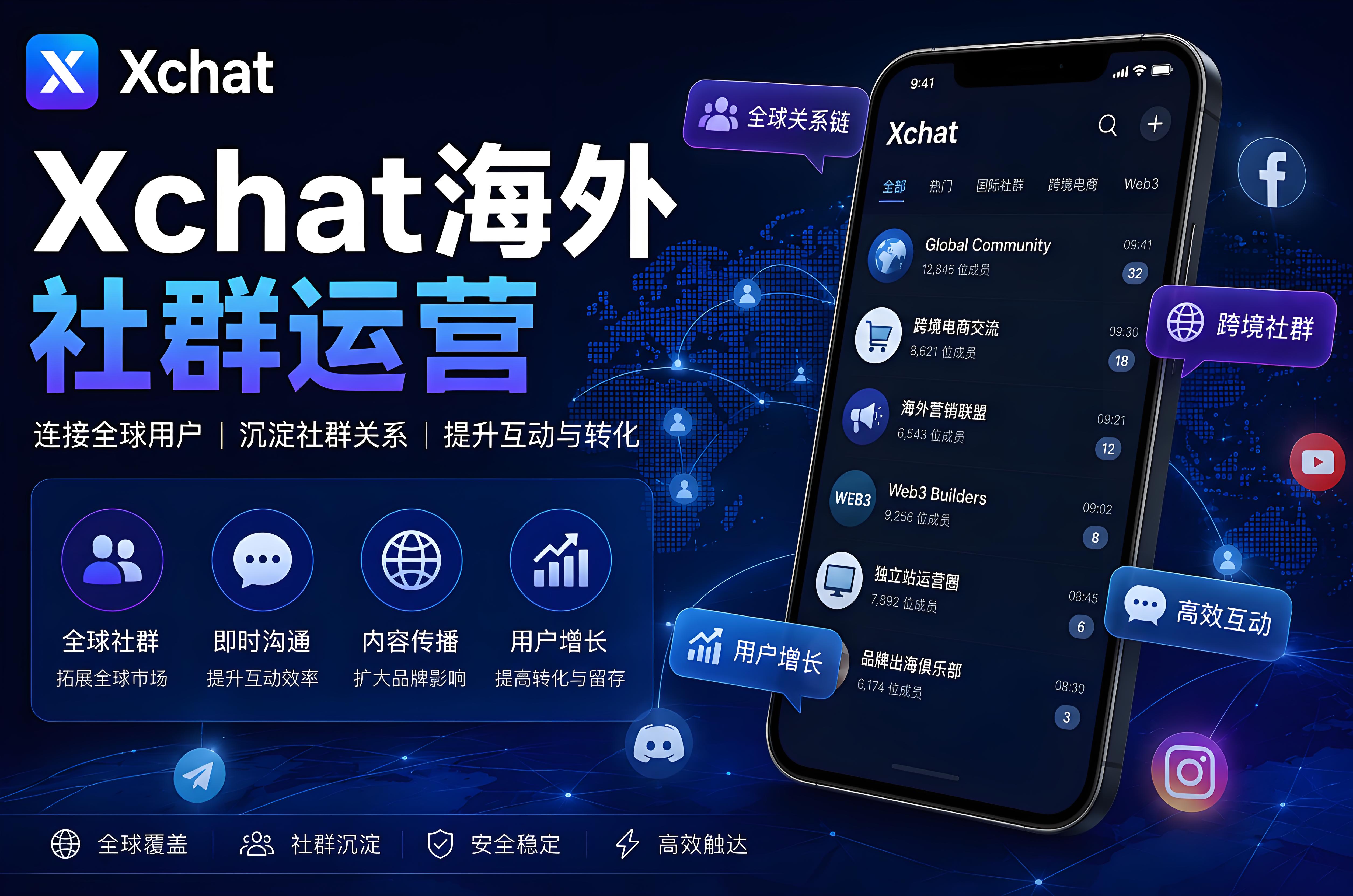 Xchat适合跨境卖家做海外社群吗？全球关系链运营逻辑正在变化
