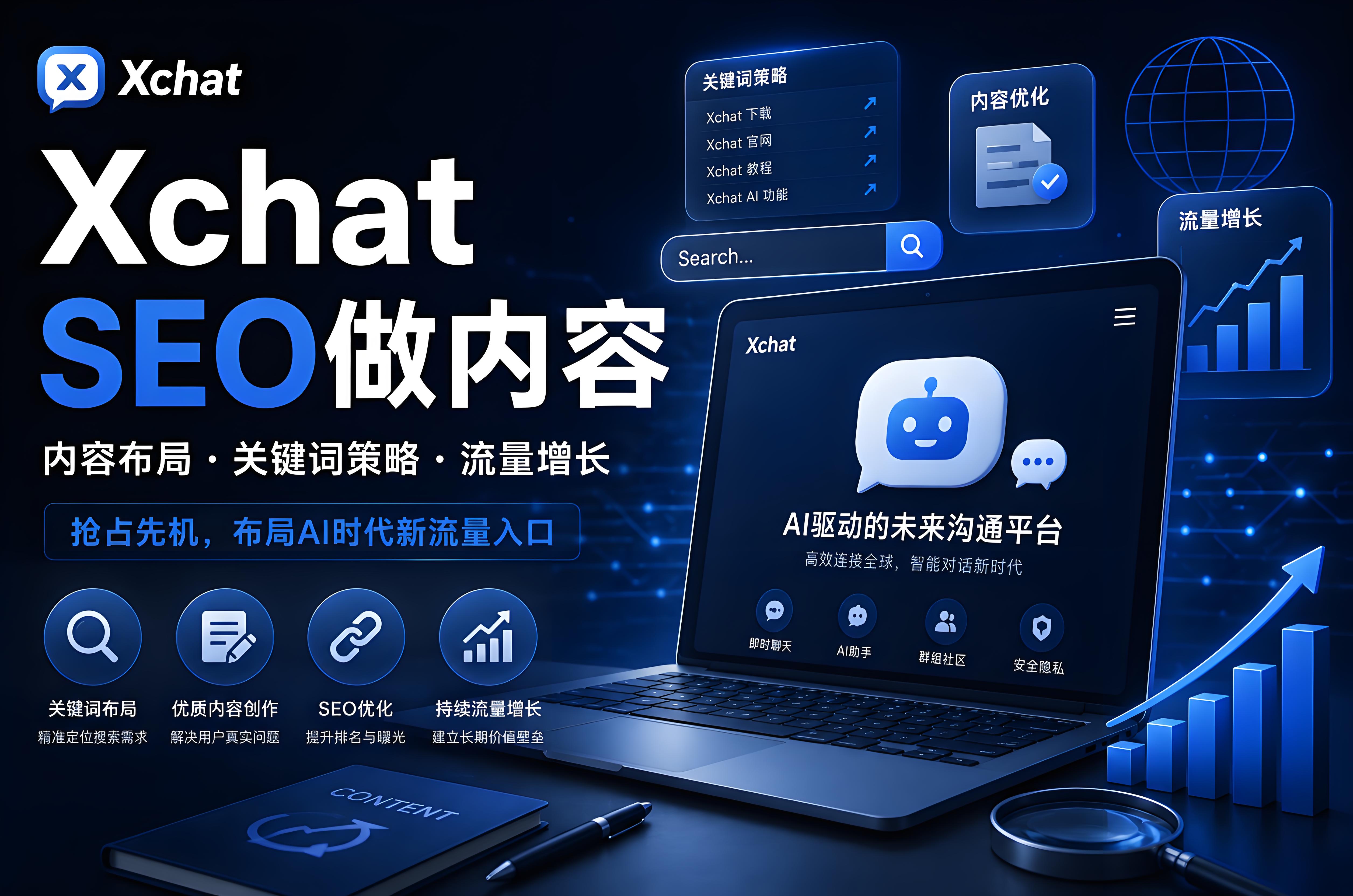 为什么Xchat在SEO圈大量布局内容？很多人其实在抢新流量