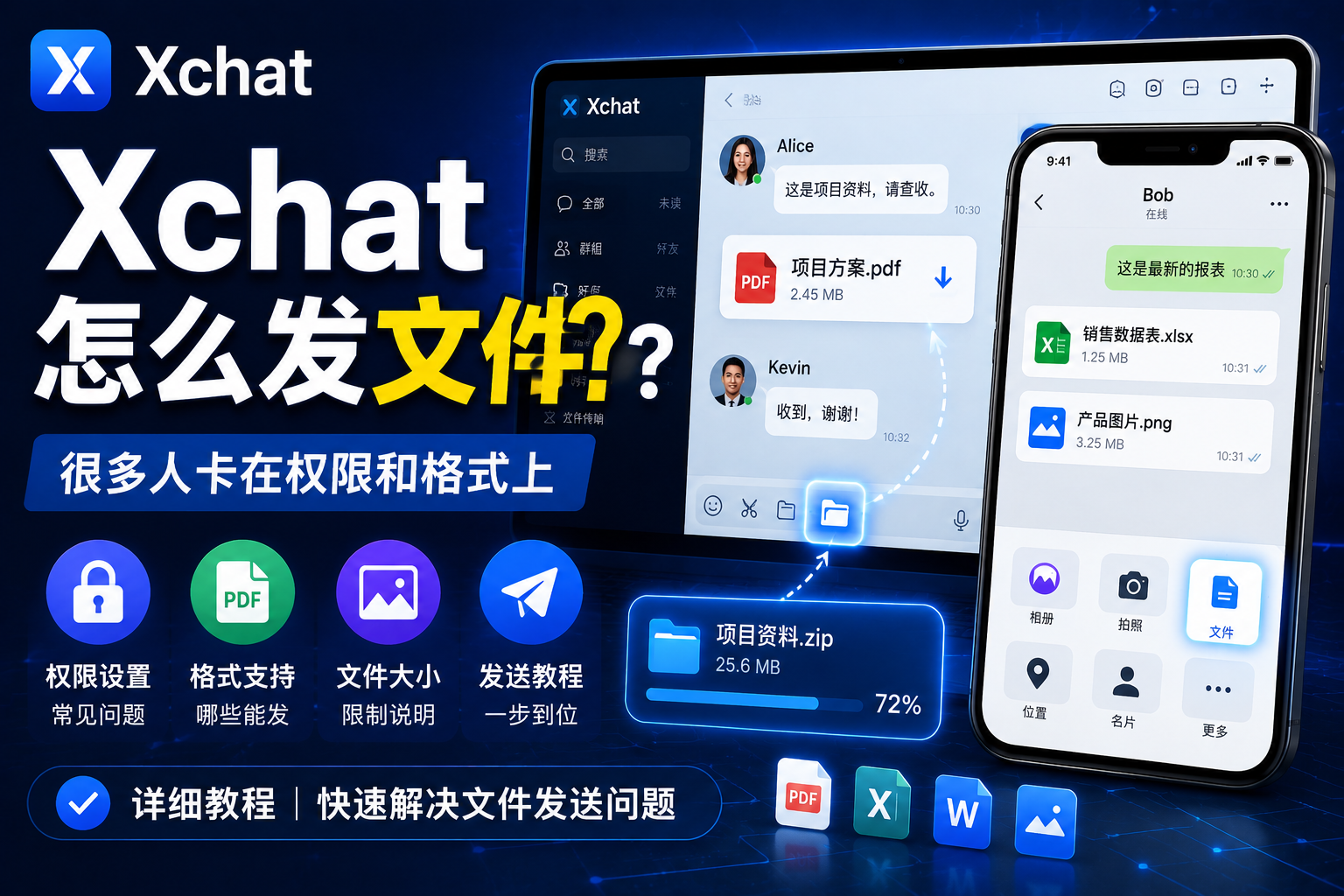 发送Xchat文件有何窍门？很多人卡在权限和格式上