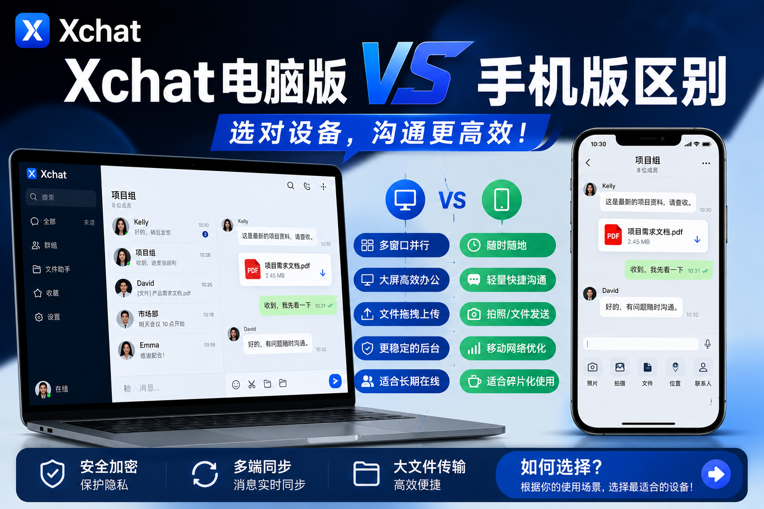 Xchat电脑版和手机版有什么差异？很多用户真正用了才发现差别很大