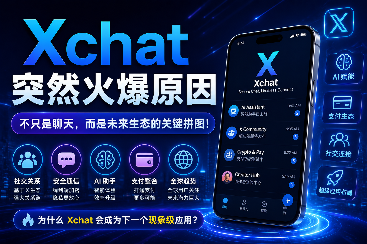 Xchat突然火爆是什么原因？很多人真正关注的，其实不是聊天本身