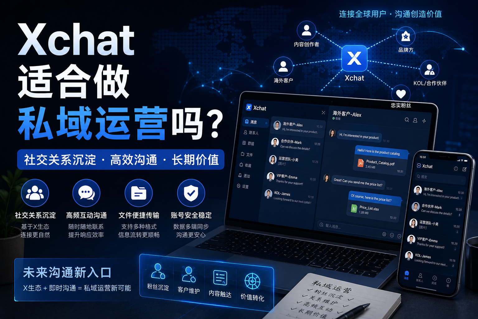 Xchat会适合做私域运营吗？许多团队看中的其实是“用户关系沉淀”